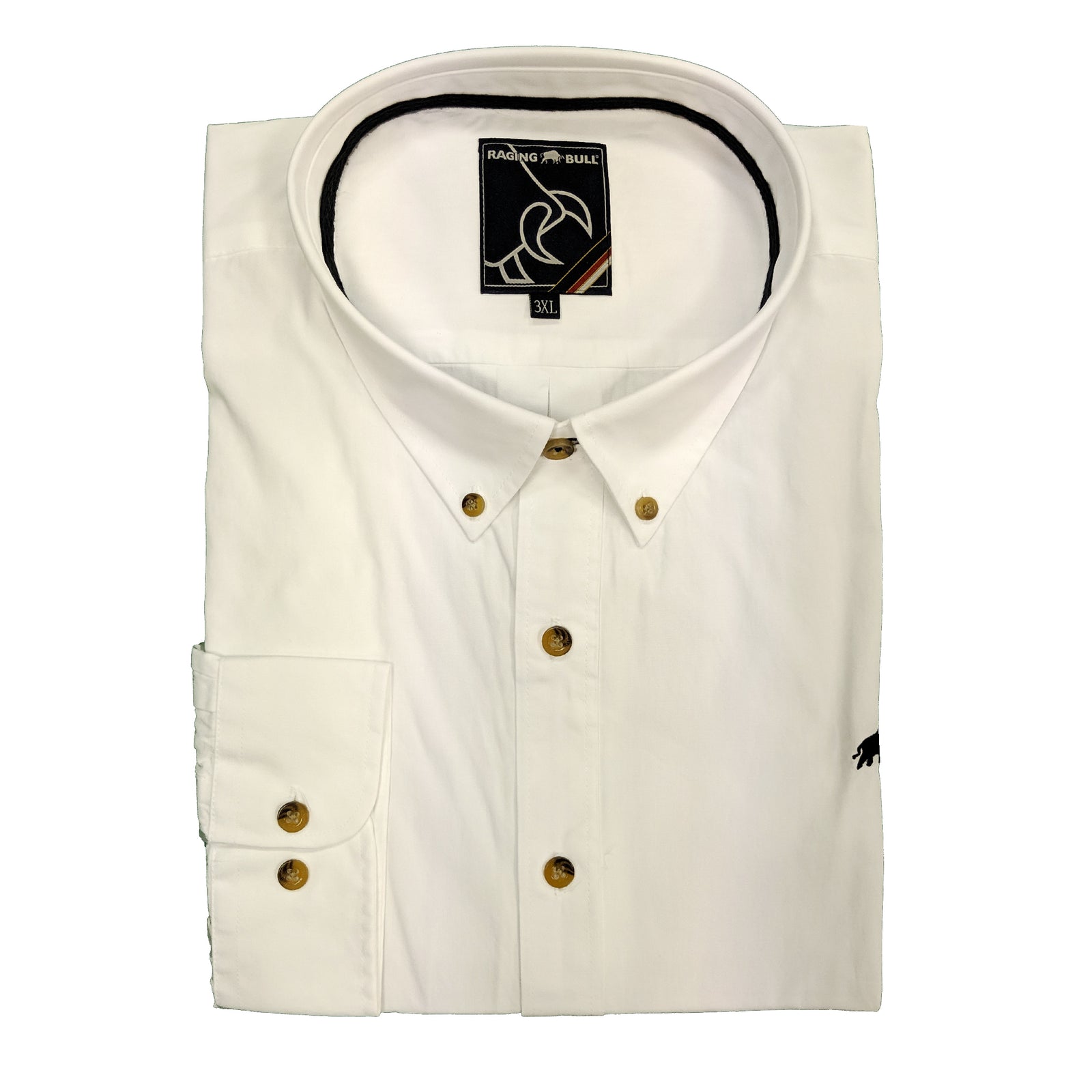 Raging Bull L/S Poplin Shirt - A15CS20 - White 1