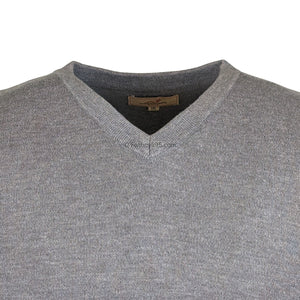 Woodworm V Neck Sweater - SQWGL - Grey 2
