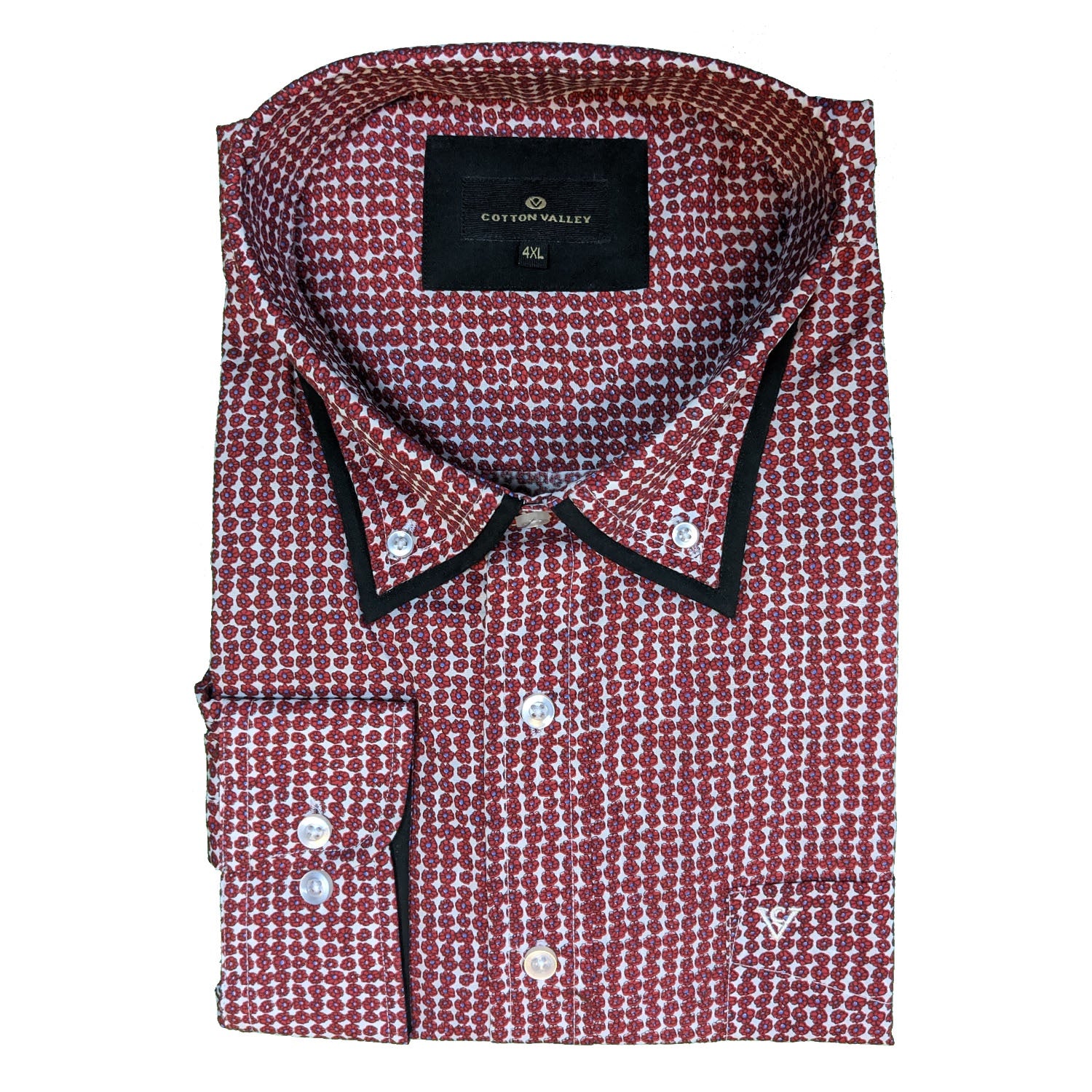 Cotton Valley L/S Shirt - 15618 - Red