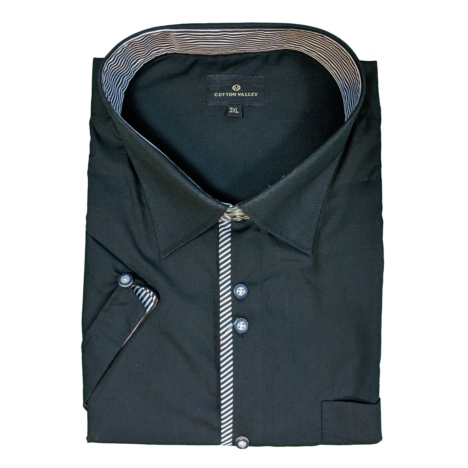 Cotton Valley S/S Shirt - 14187 - Black 1