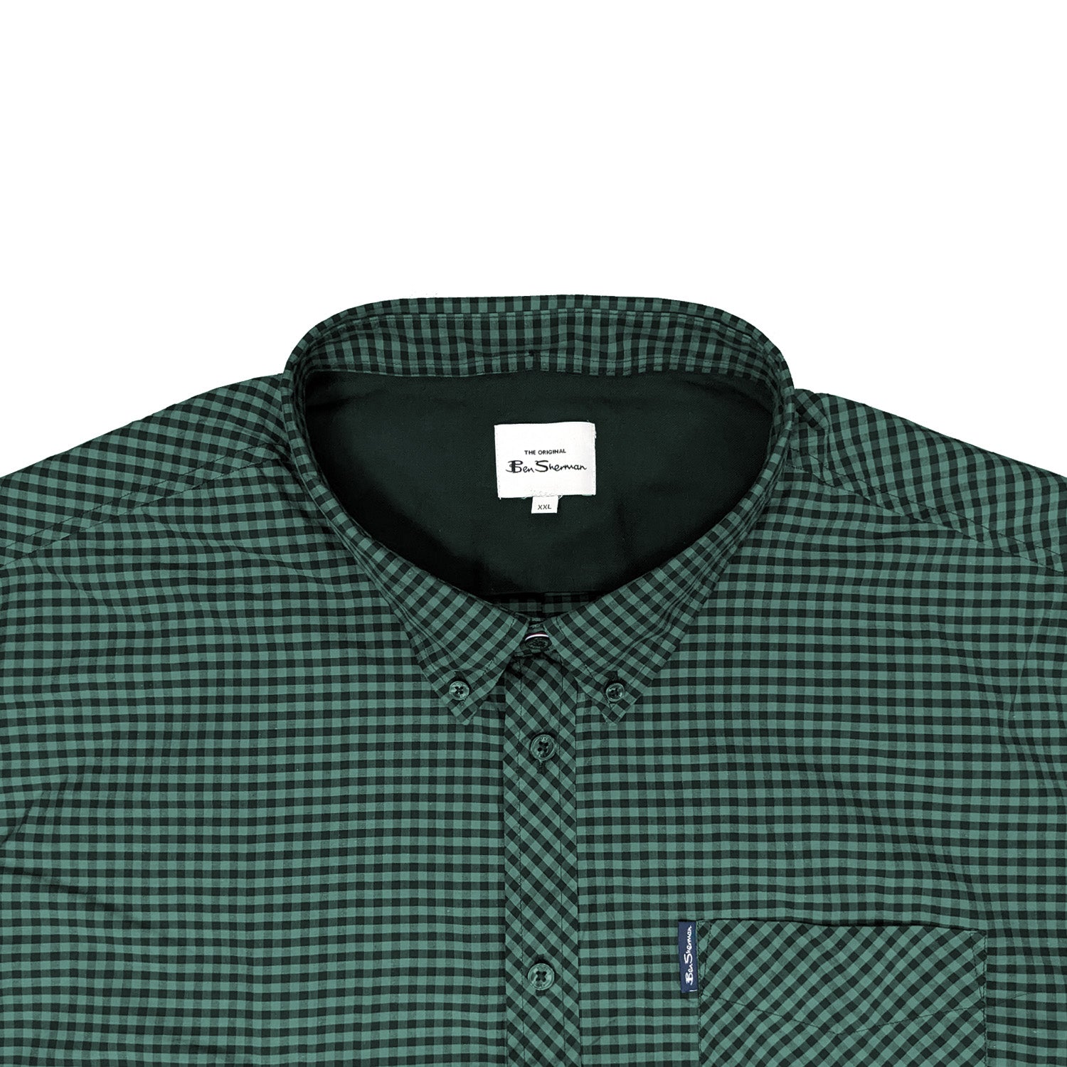 Ben Sherman S/S Shirt - 0059142IL - Dark Emerald 3