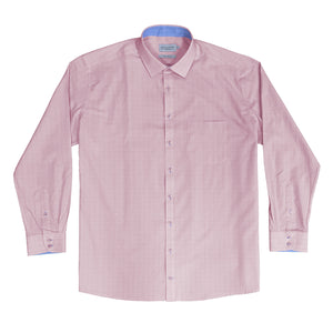 Double Two Prince of Wales Check L/S Shirt - GS4153 - Pink 2
