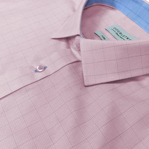 Double Two Prince of Wales Check L/S Shirt - GS4153 - Pink 4
