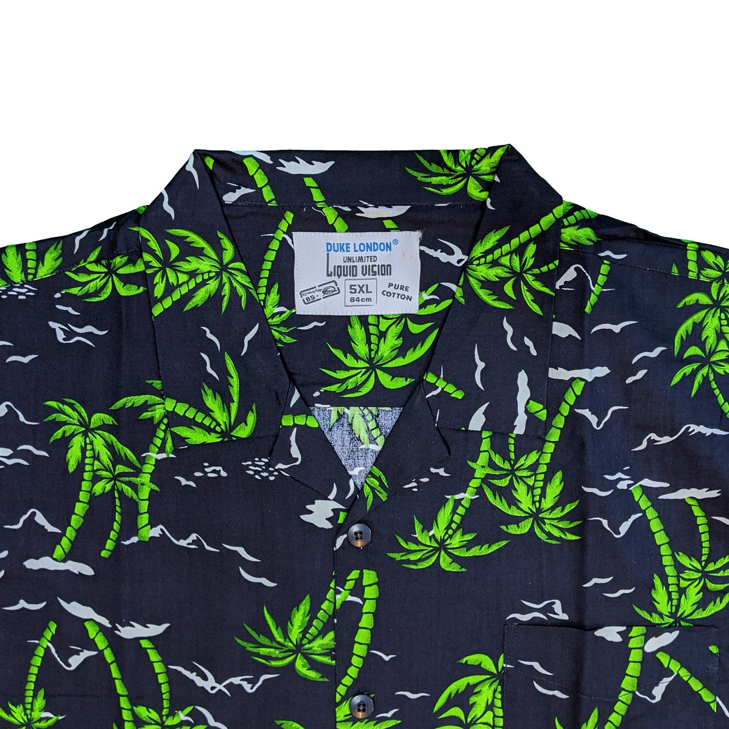 Duke Hawiian S/S Shirt - KS1123 - Santus - Navy 3