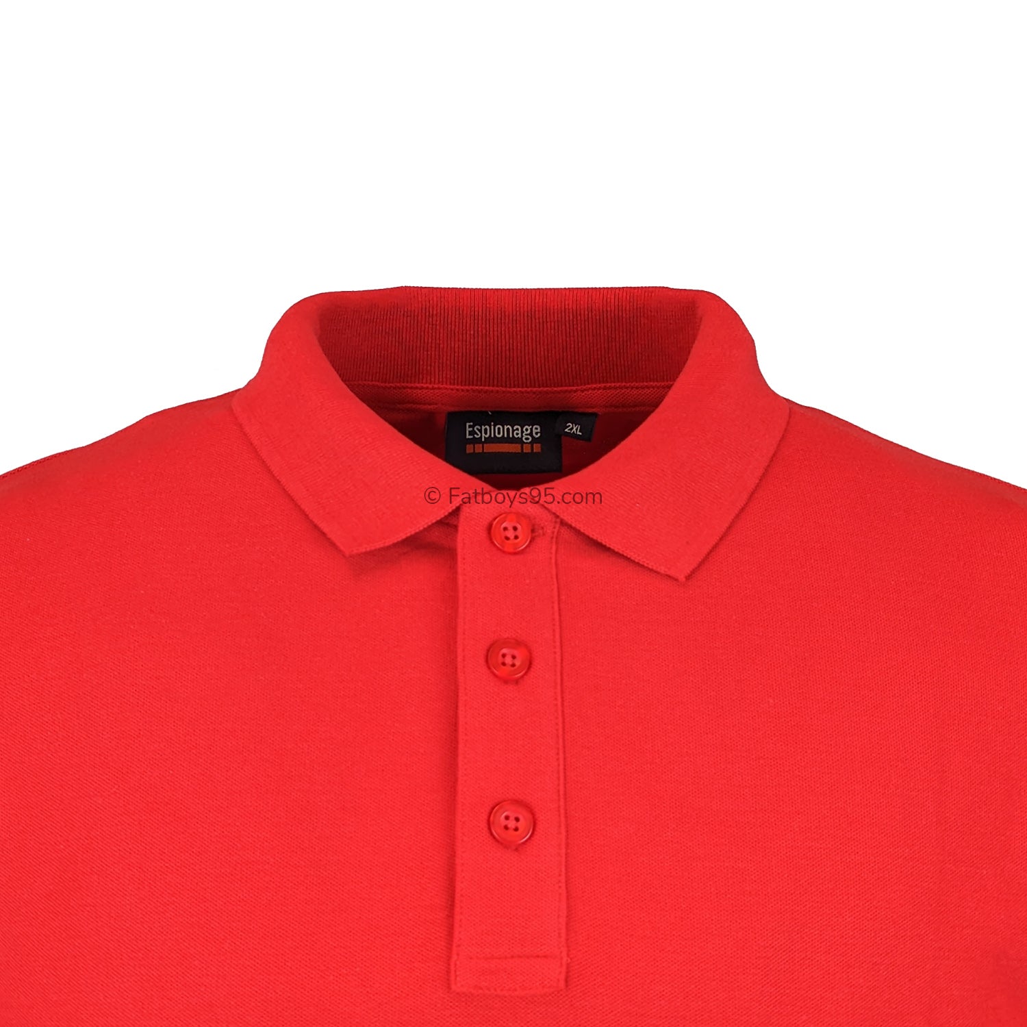 Espionage Plain Polo - P074 - Red 2