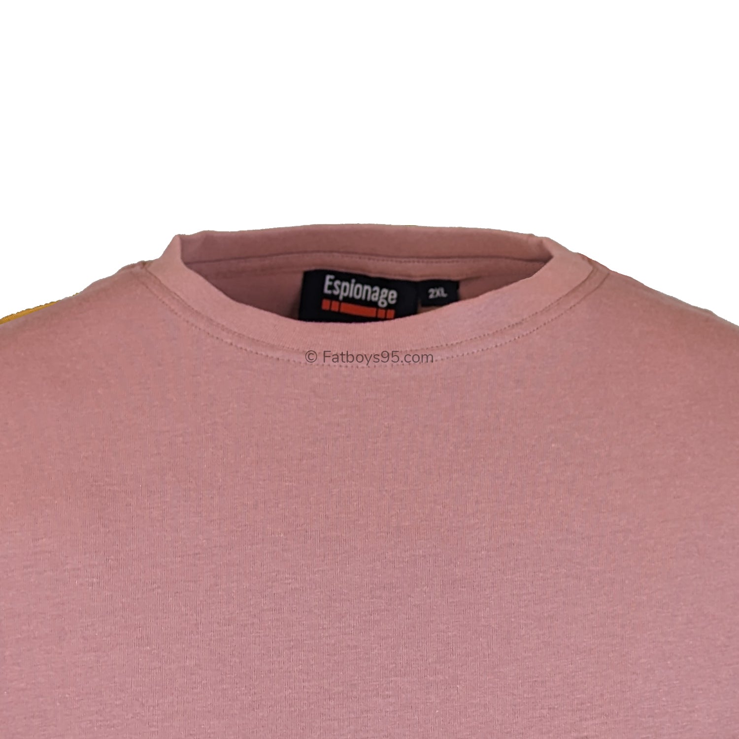 Espionage Plain Round Neck T-Shirt - T015 - Dusty Pink 2
