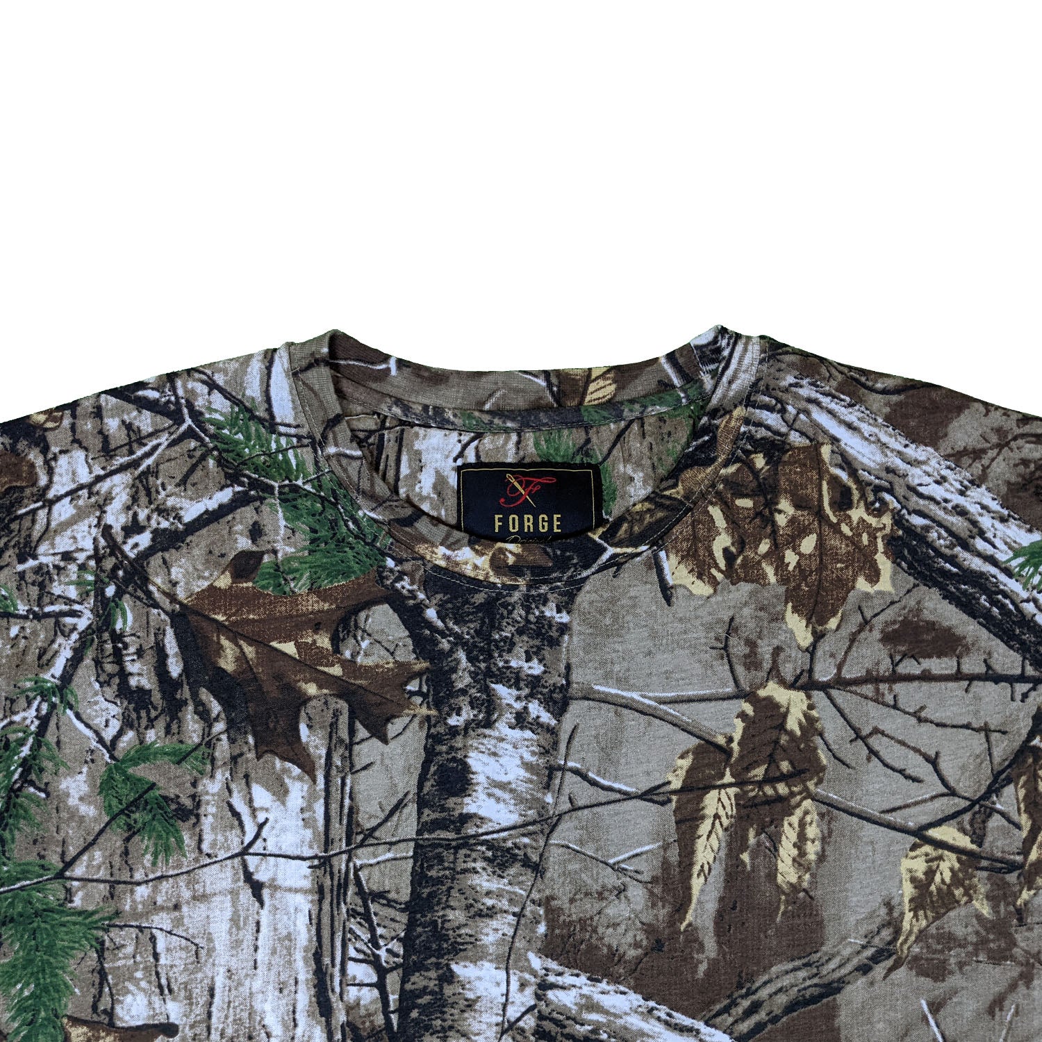 Forge Allover Real Tree Print Jersey Tee - FBS 406 - Jungle 2