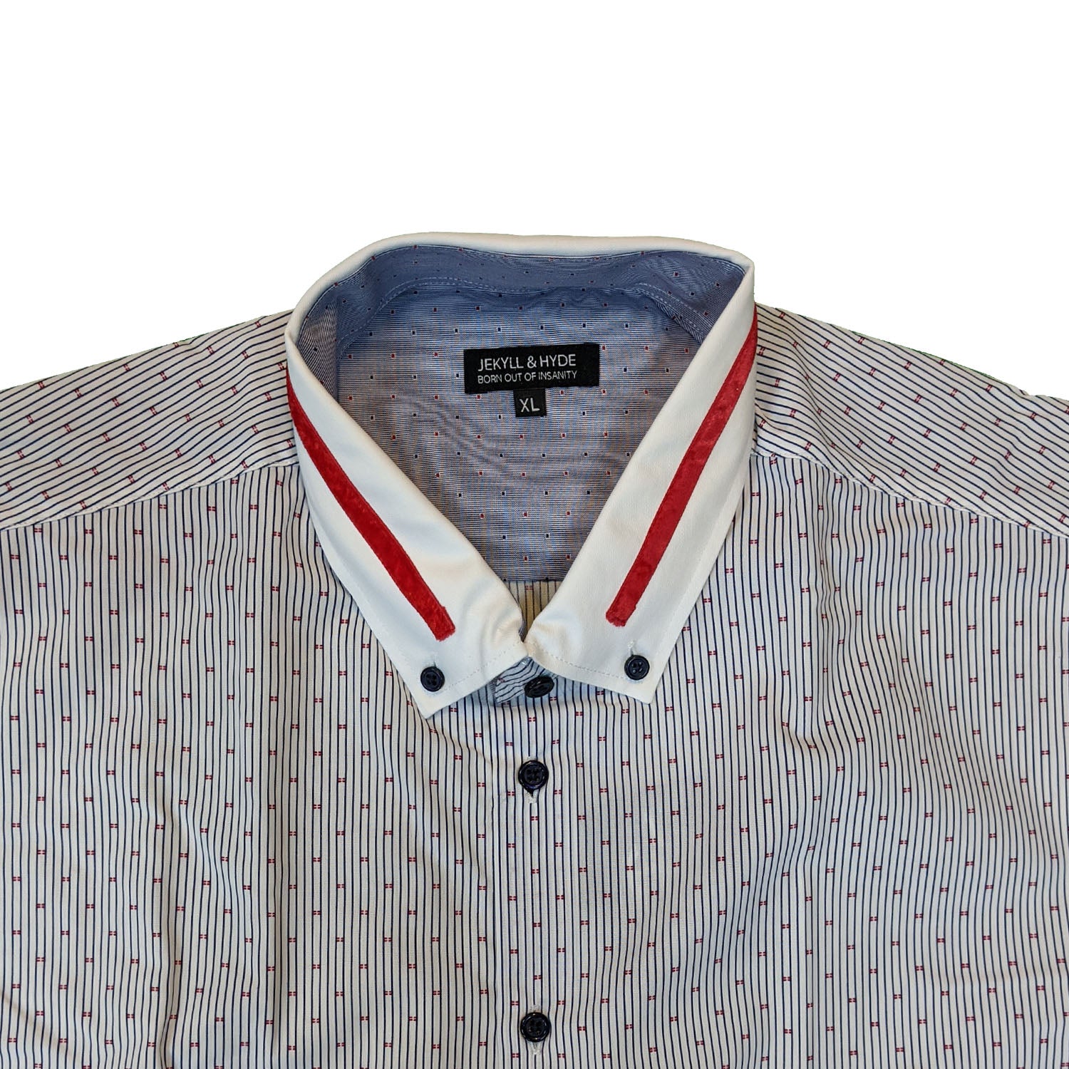 Jekyll & Hyde L/S Shirt - Andrea - White / Navy 3