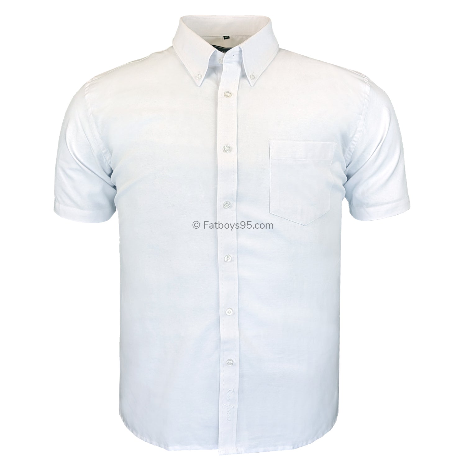 Kam S/S Oxford Shirt - KBS 663A - White 1