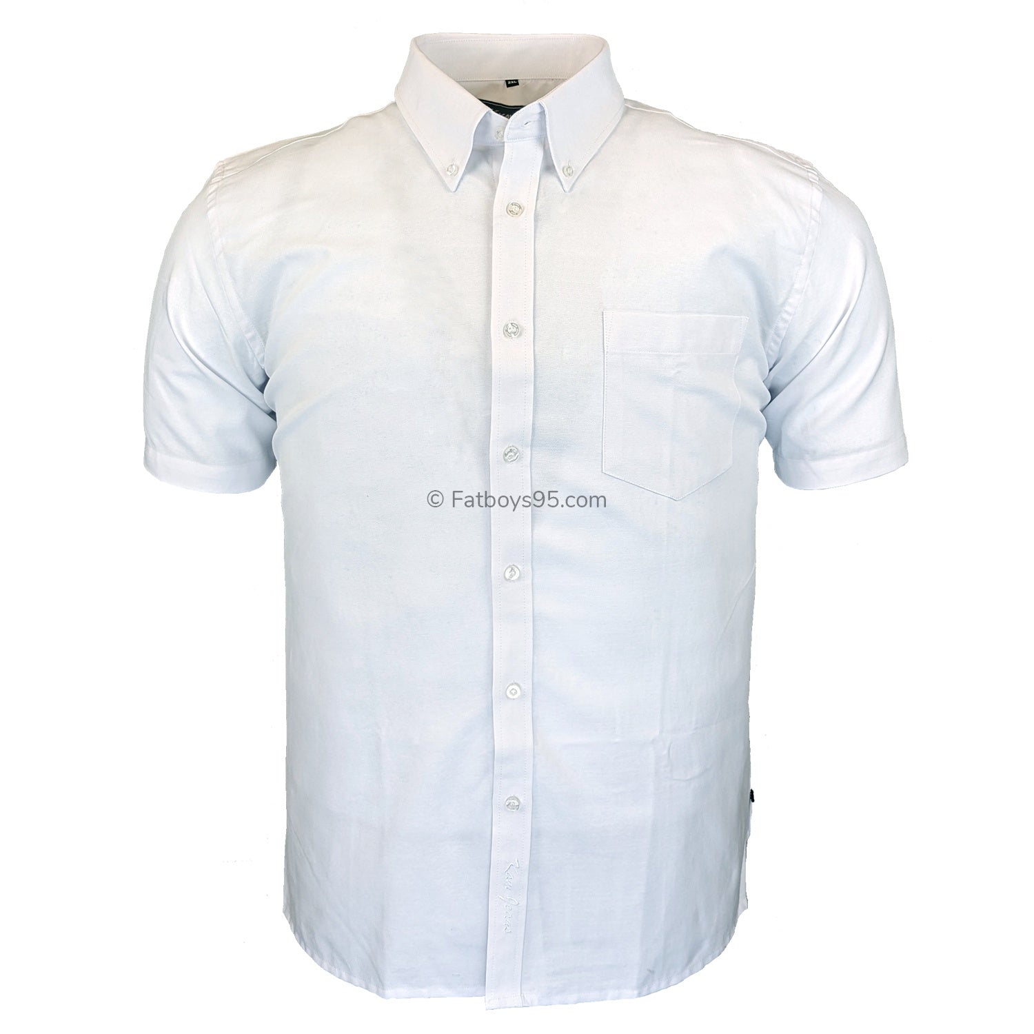 Kam S/S Oxford Shirt - KBS 663A - White 1