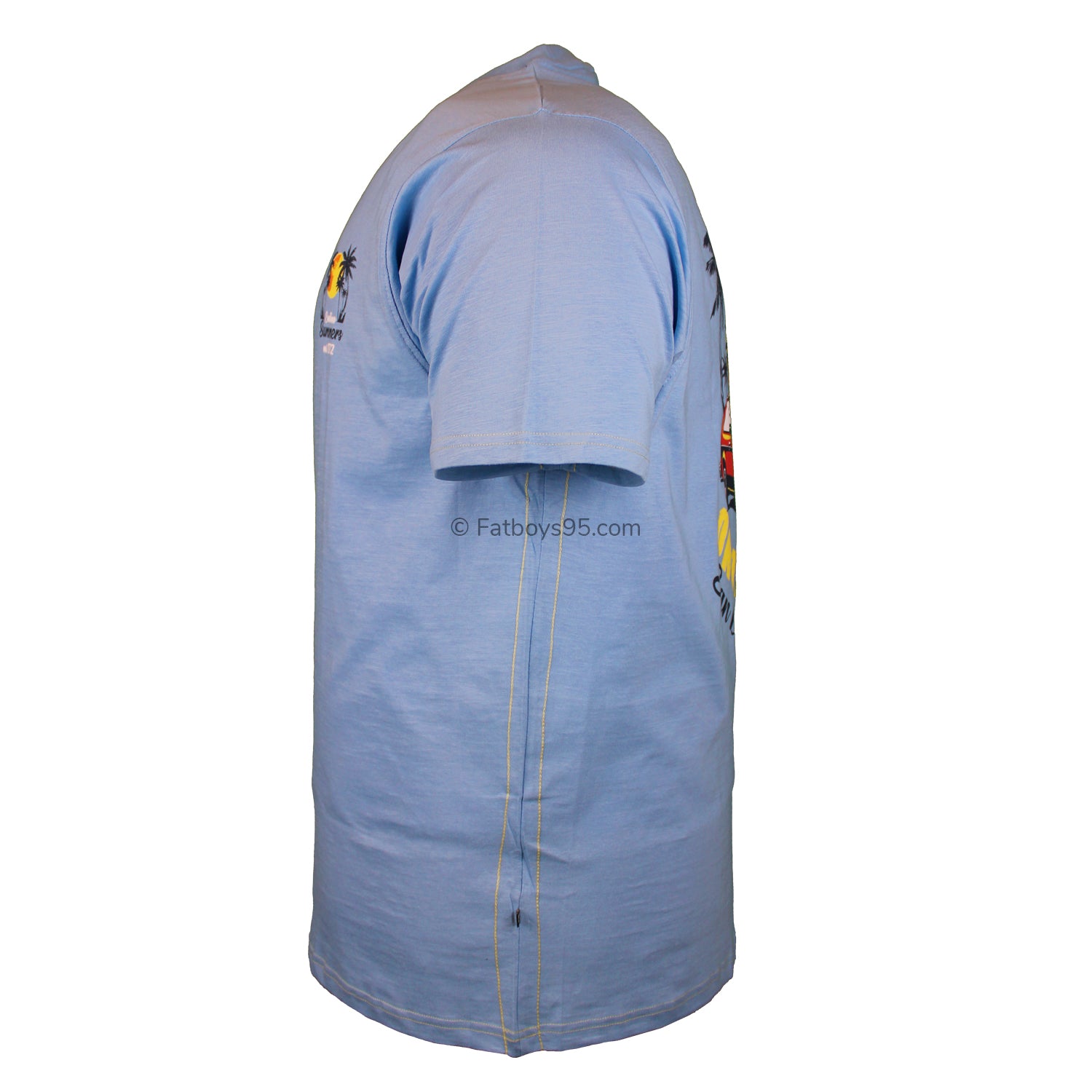 Kam Endless Summers Print Tee - KBS 5711 - Blue Bell 3