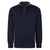 Kam Quilted Quarter Button Sweater - KBS 7050 - Navy 1