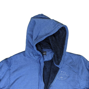 Kam Full Zip Sherpa Lined Hoody - KBS 7054 - Royal Blue Marl 3