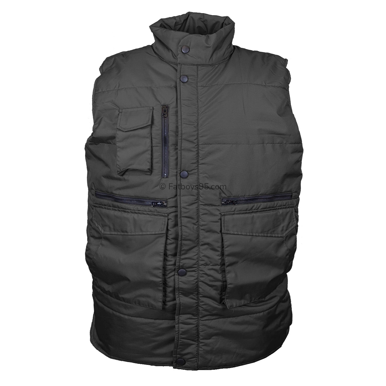 Kam Military Multi Pocket Gilet - KBS KV115 - Black 1