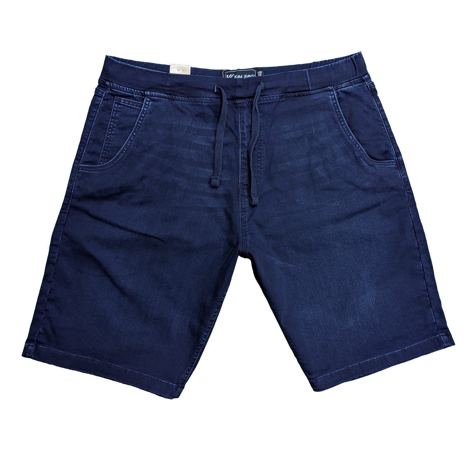 Kam Elasticated Denim Stretch Shorts - KBS Varane - Dark Used 3