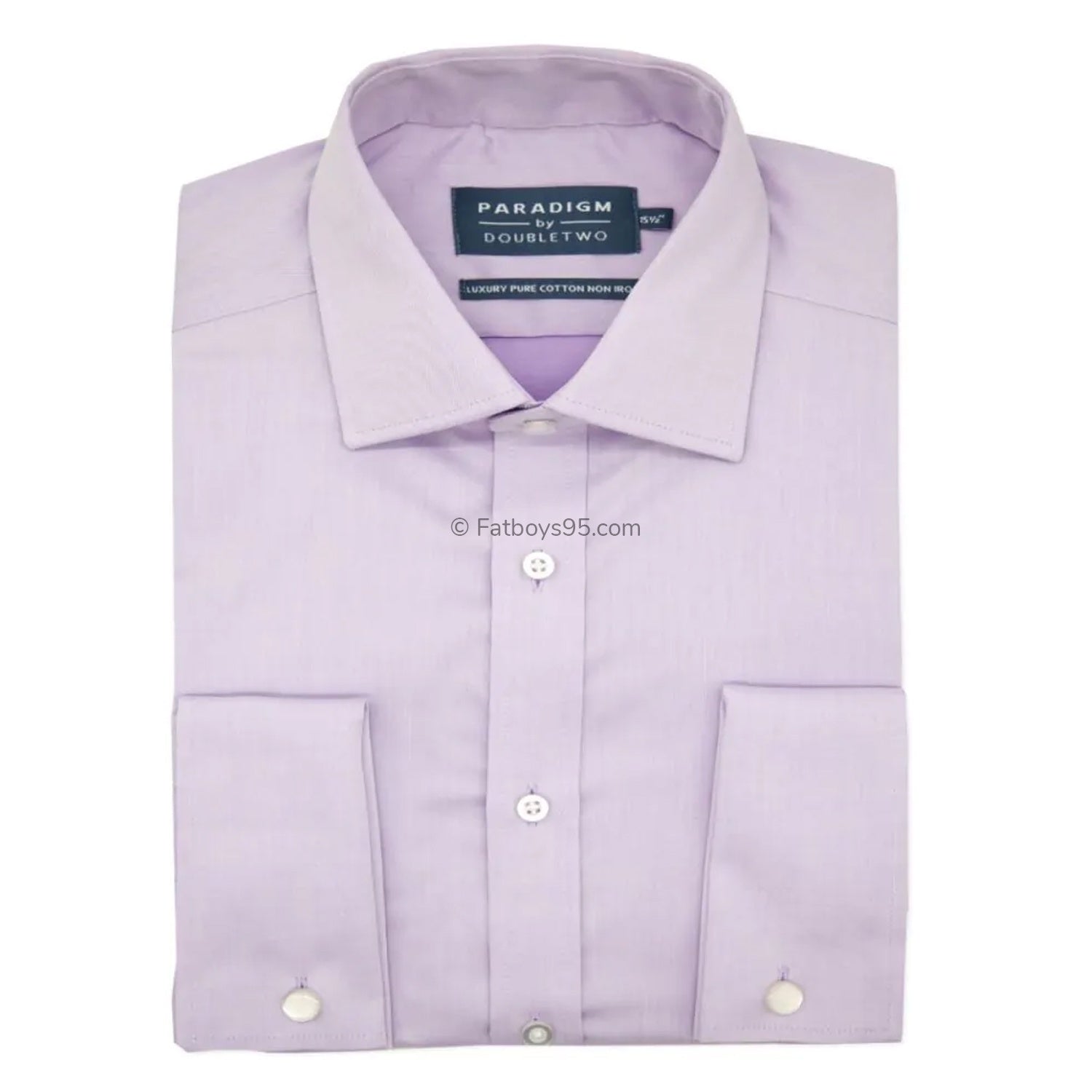 Paradigm Double Cuff Non Iron Shirt - SLS8511 - Lilac 1