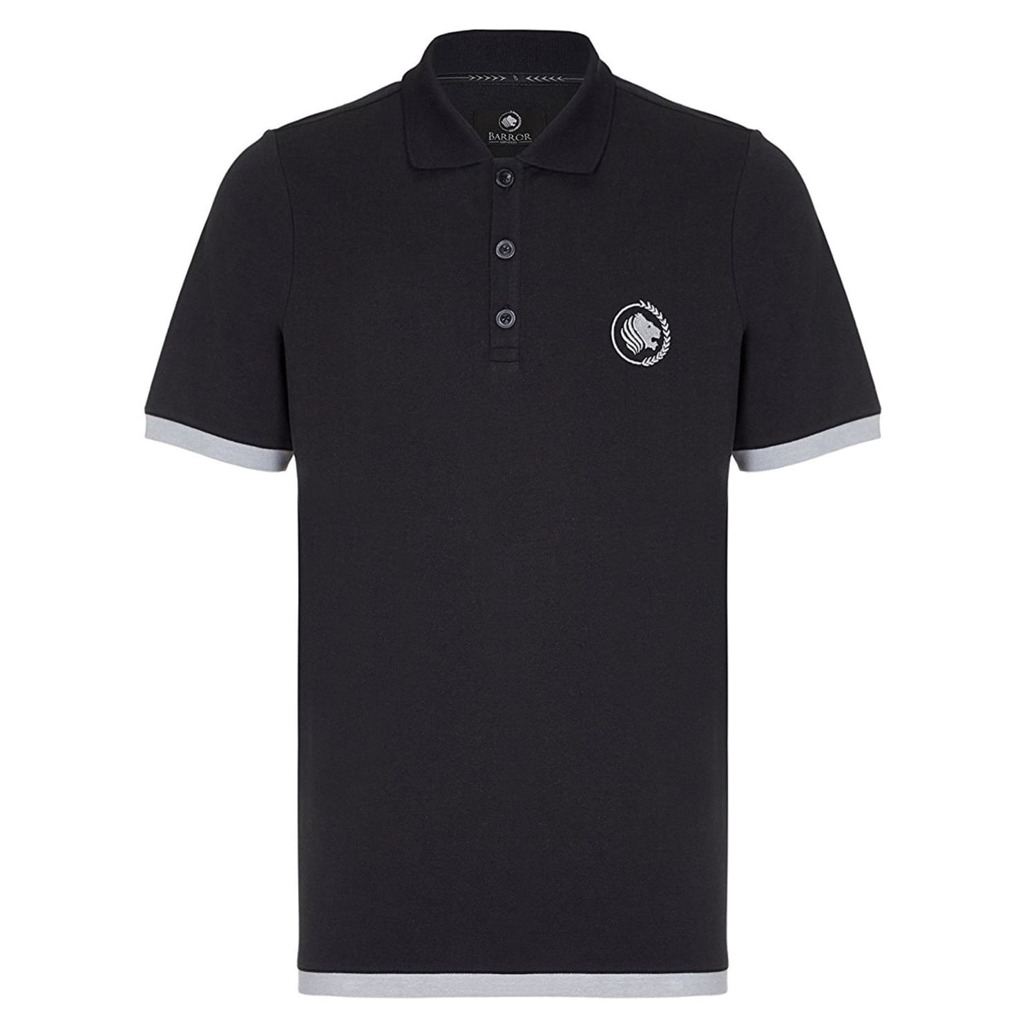 Barror London Polo - BLPS1105W - Weekender - Black / Grey 1