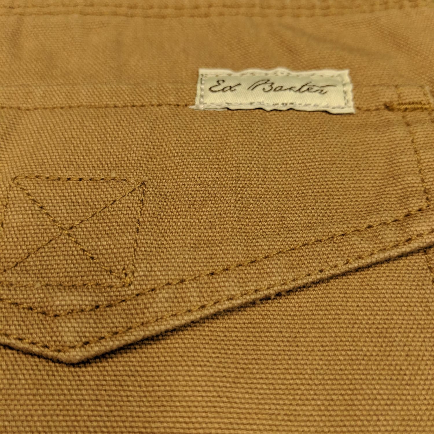Ed Baxter Cargo Canvas Shorts - EB282 - Camel 3
