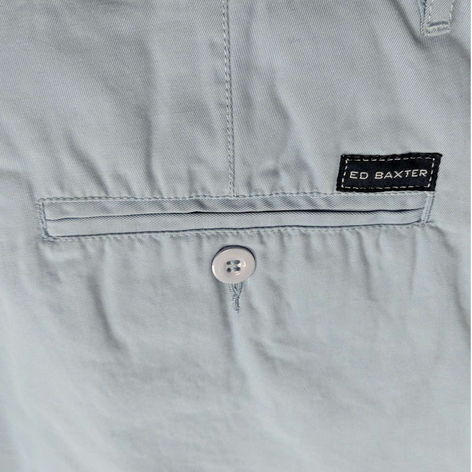Ed Baxter Chinos - EB281 - Faded Denim 4