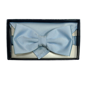 Folkespeare Bow Tie & Pocket Square Set - BK0030 - Light Blue 5