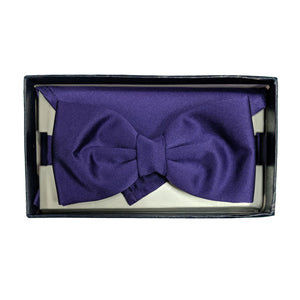 Folkespeare Bow Tie & Pocket Square Set - BK0030 - Purple 5