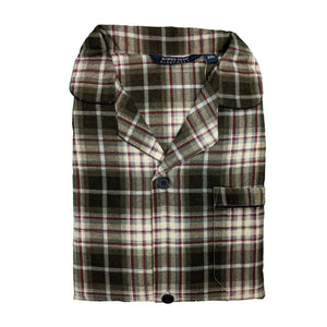Kings Club PJs (Shirt & Trousers) - 08360 - Charcoal & Red 2