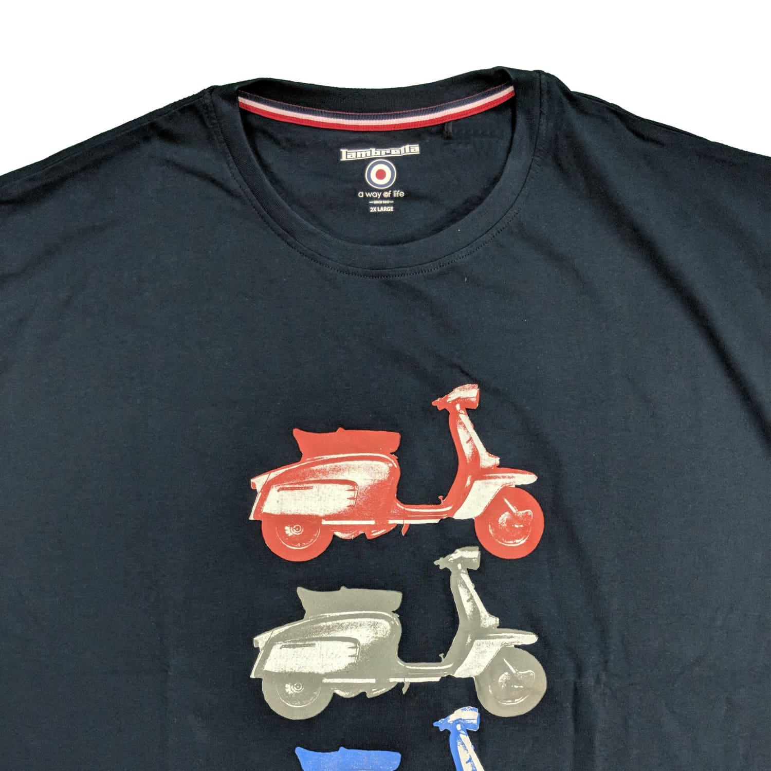 Lambretta T-Shirt (Extra Tall) - Scooter Tee - SS3591 - Navy 2