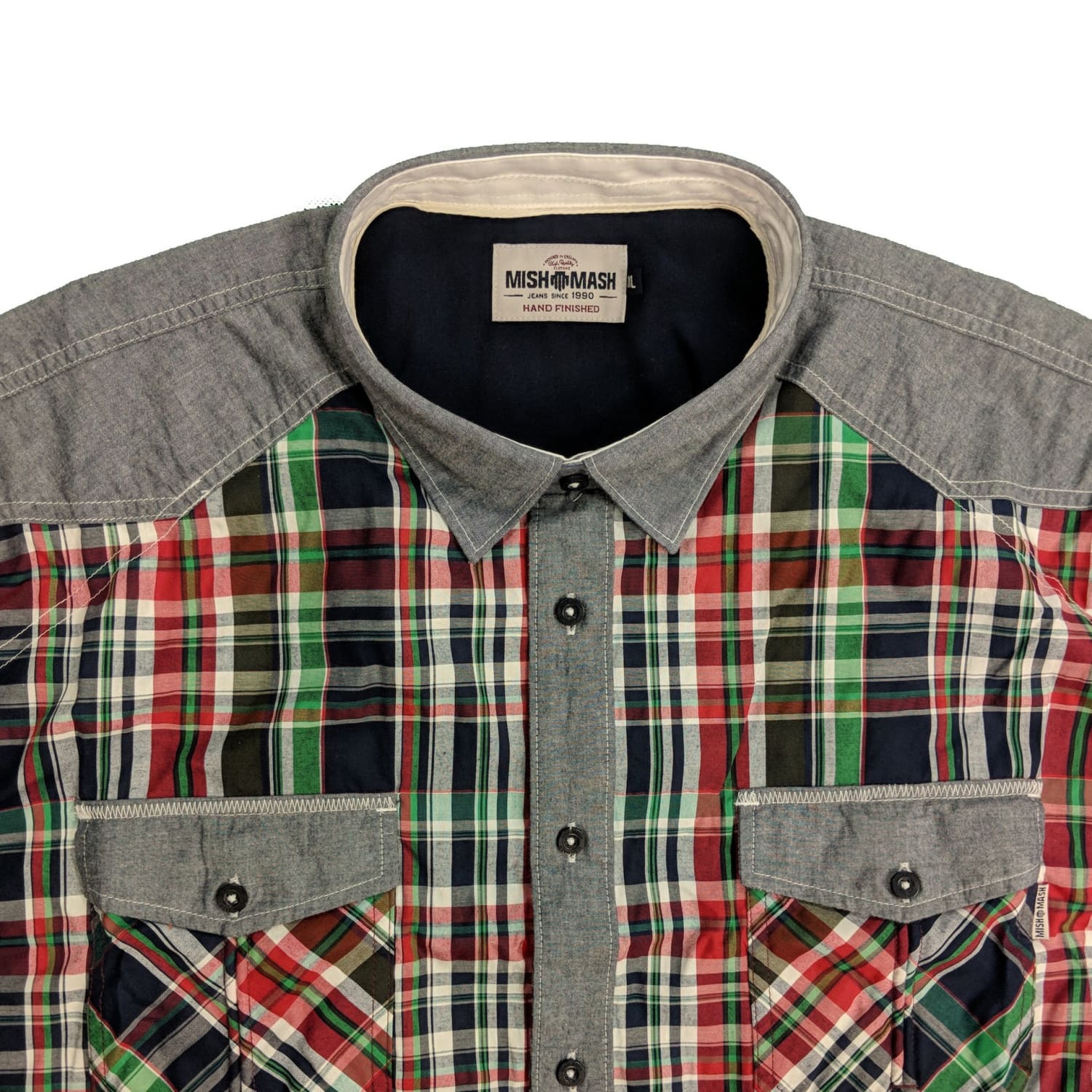 Mish Mash S/S Shirt - 2293 - Denver - Red / Green Check 3