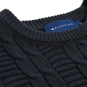 Bad Rhino Cable Sweater - 200341 - Navy 2