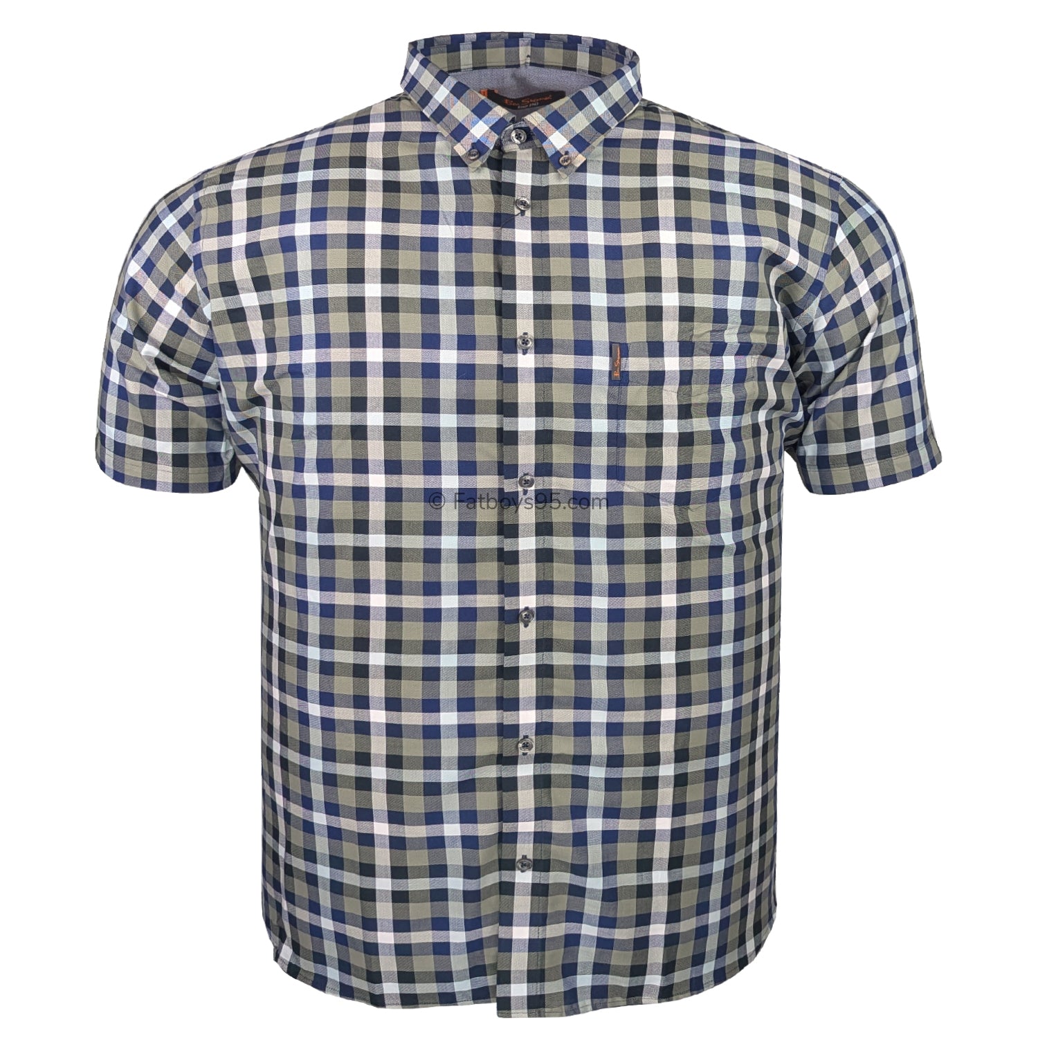 Ben Sherman S/S Shirt - 0049966IL - Olive 1