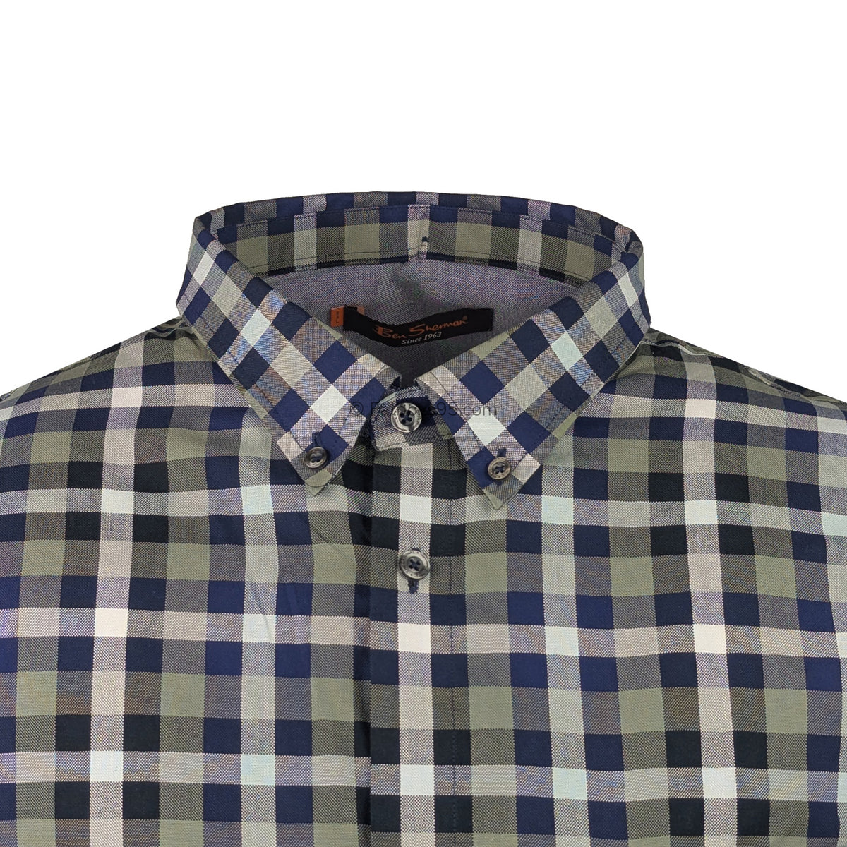 Ben Sherman S/S Shirt - 0049966IL - Olive 2