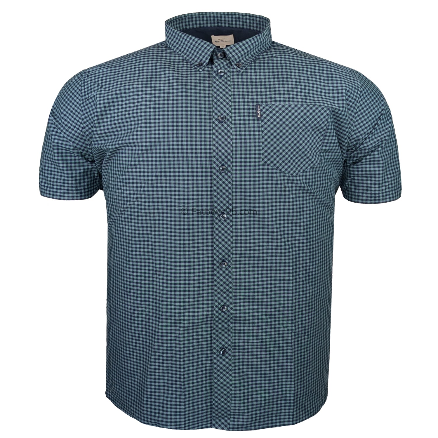 Ben Sherman S/S Shirt - 0059142IL - Dark Emerald 1