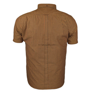 Ben Sherman Signature Core Gingham S/S Shirt - 0059142IL - Mustard 3
