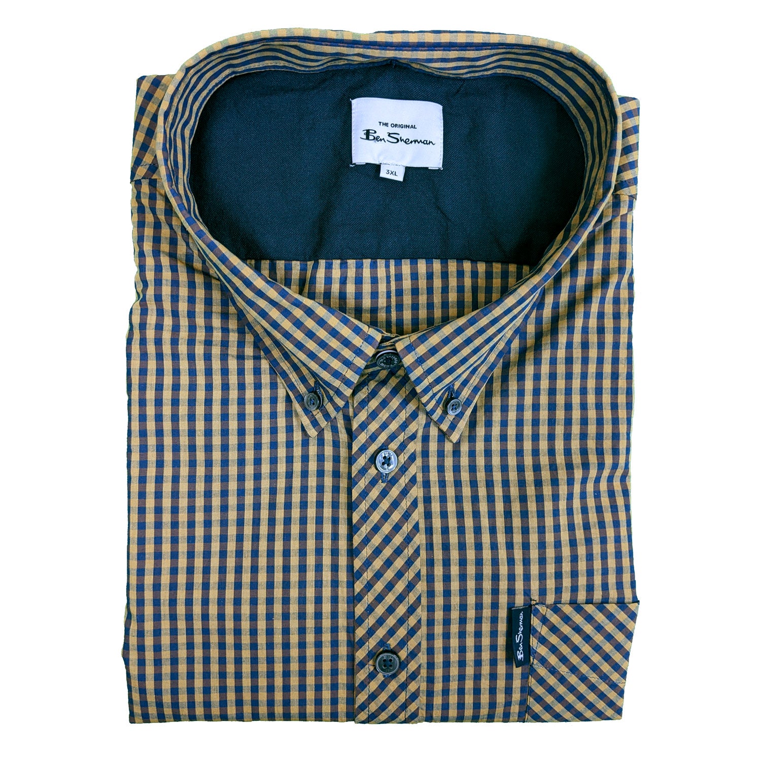 Ben Sherman S/S Shirt - 0059142IL - Ochre