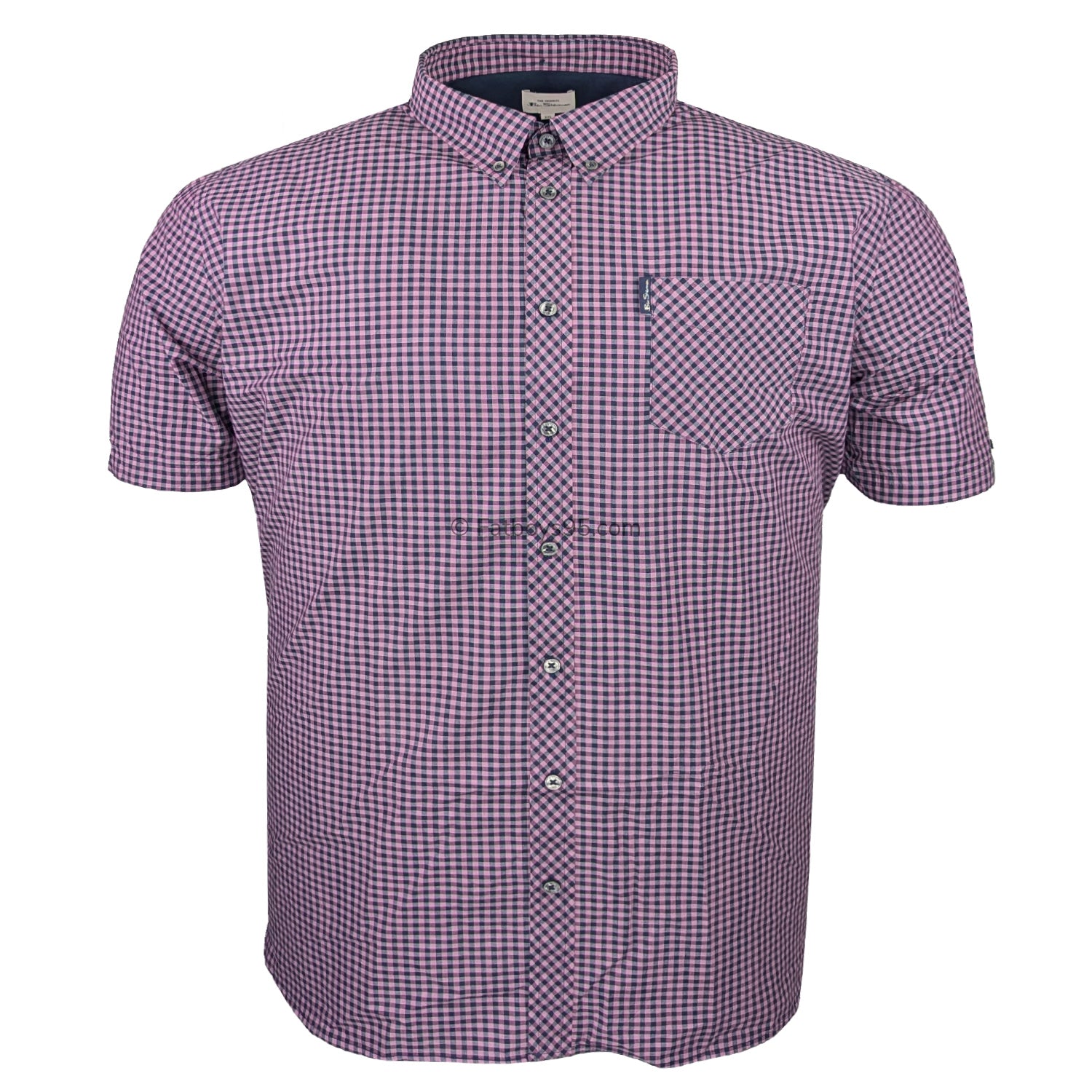 Ben Sherman S/S Shirt - 0059142IL - Violet 1