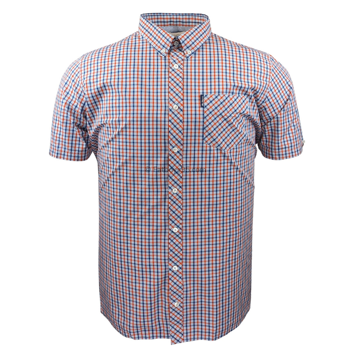 Ben Sherman Signature House Check S/S Shirt - 0059144IL - Pale Blue 1