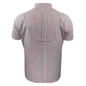 Ben Sherman Signature House Check S/S Shirt - 0059144IL - Red 4