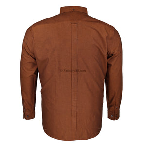 Ben Sherman L/S Oxford Shirt - 0065094IL - Burnt Orange 3