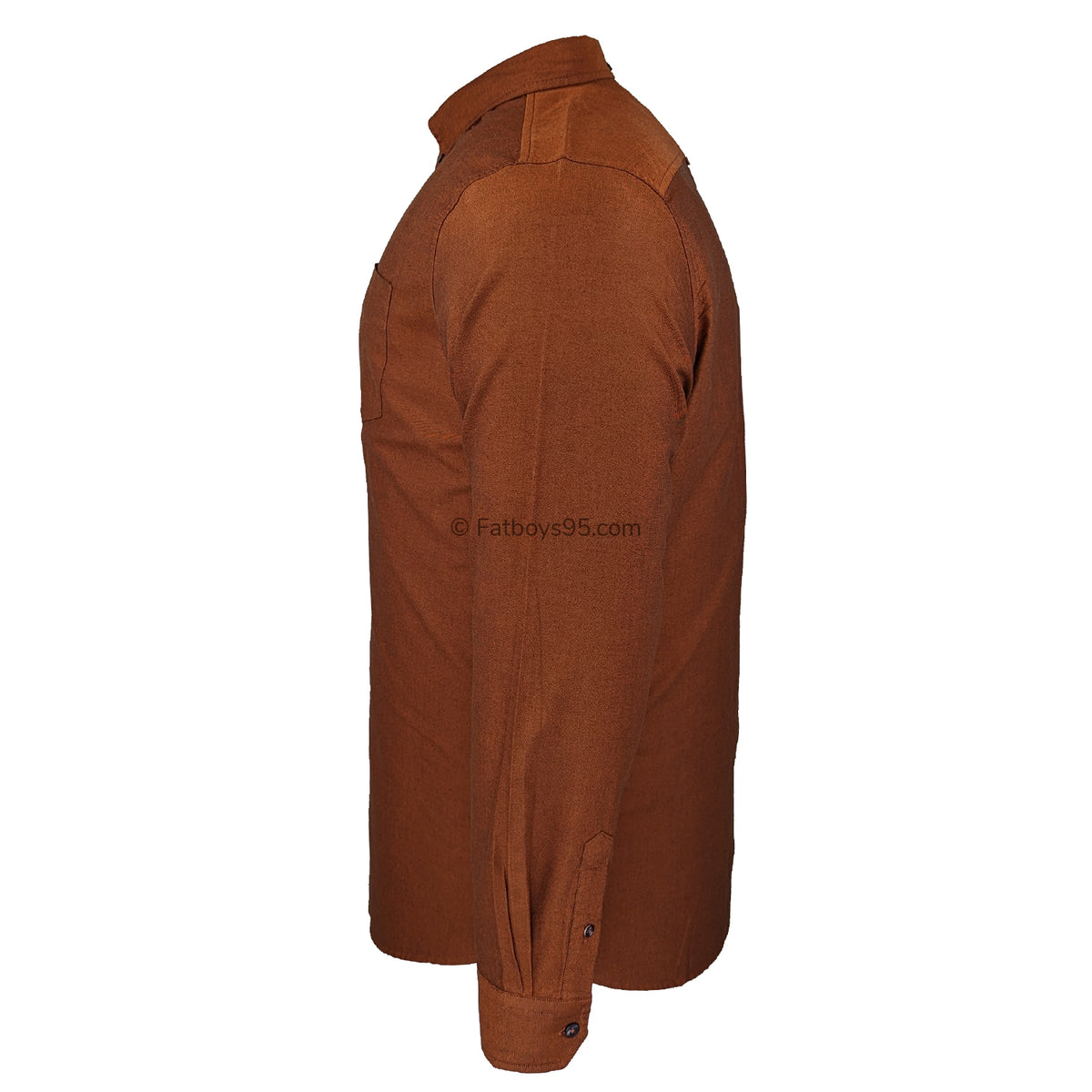 Ben Sherman L/S Oxford Shirt - 0065094IL - Burnt Orange 4