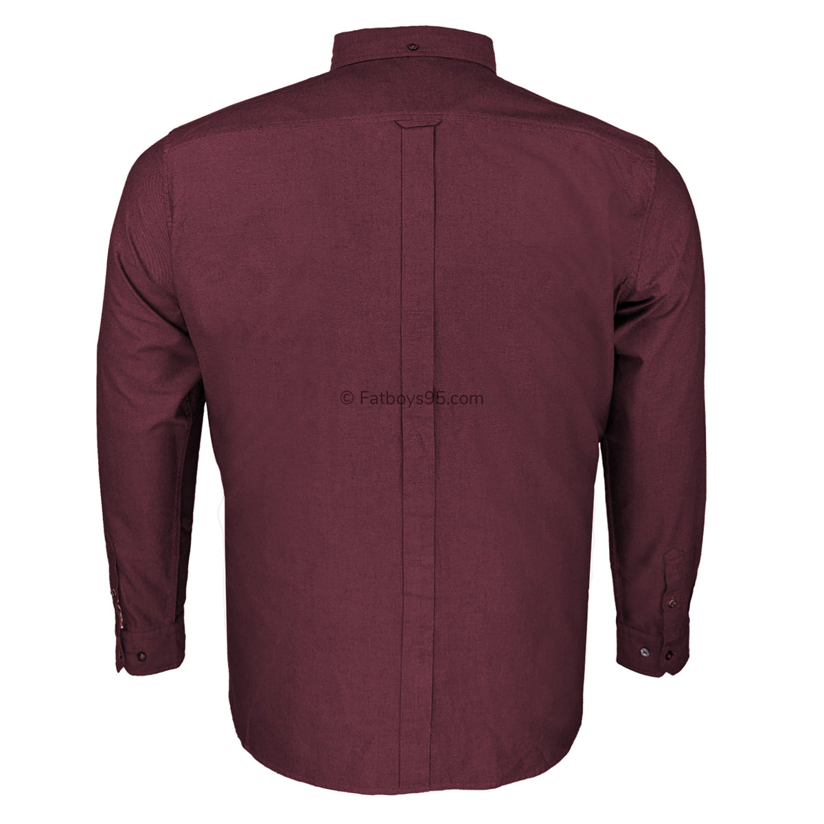 Ben Sherman L/S Oxford Shirt - 0065094IL - Wine 3