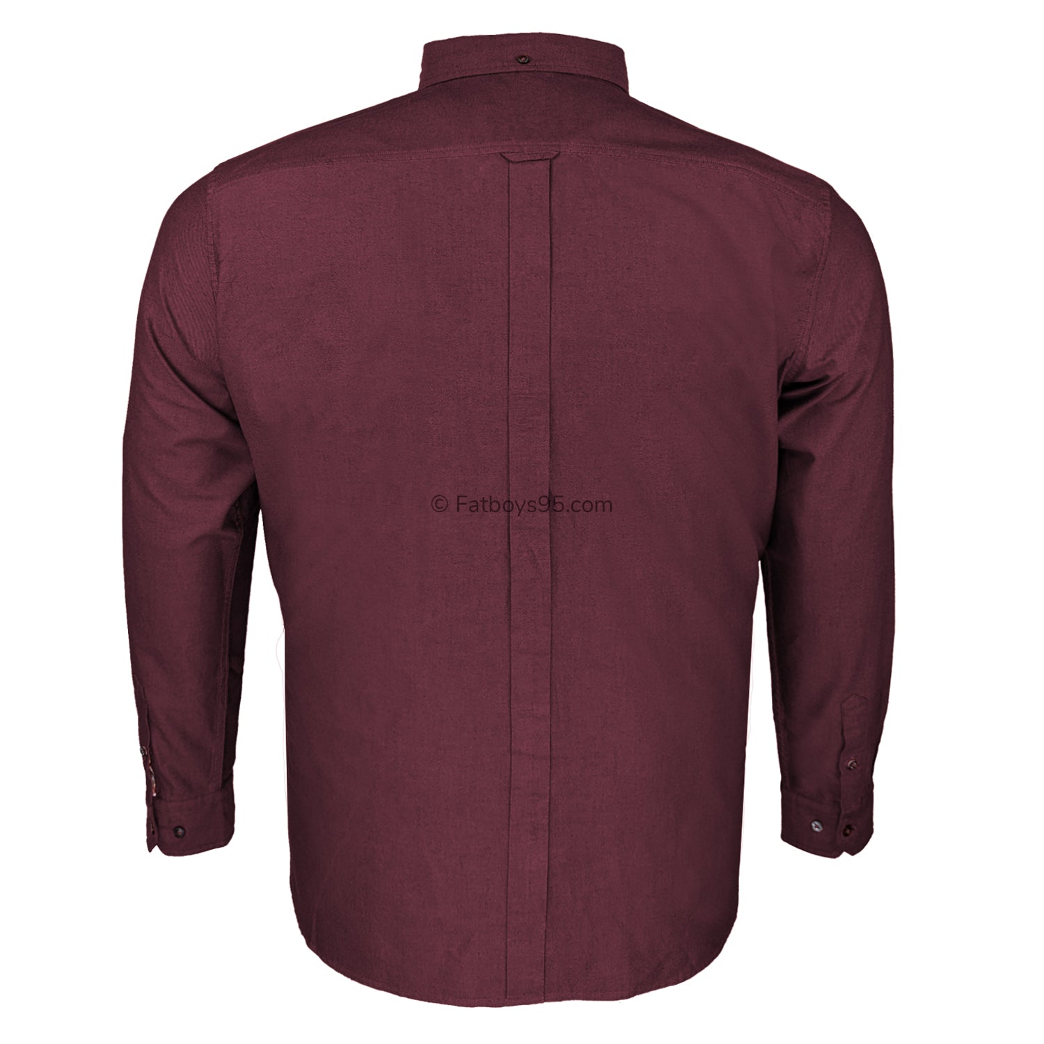 Ben Sherman L/S Oxford Shirt - 0065094IL - Wine 3