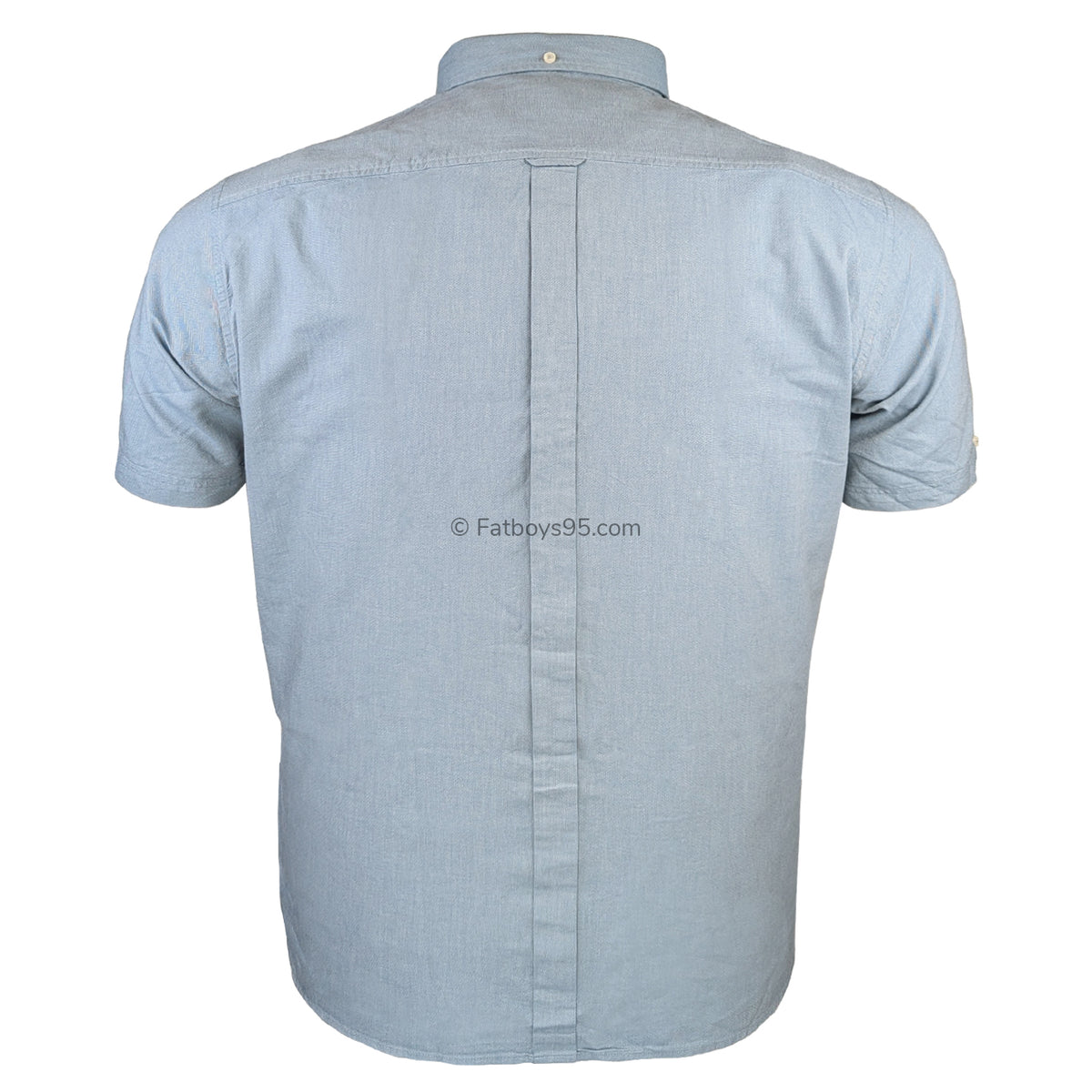 Ben Sherman S/S Oxford Shirt - 0065095IL - Blue Shadow 3