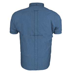 Ben Sherman S/S Oxford Shirt - 0065095IL - Dark Blue 3