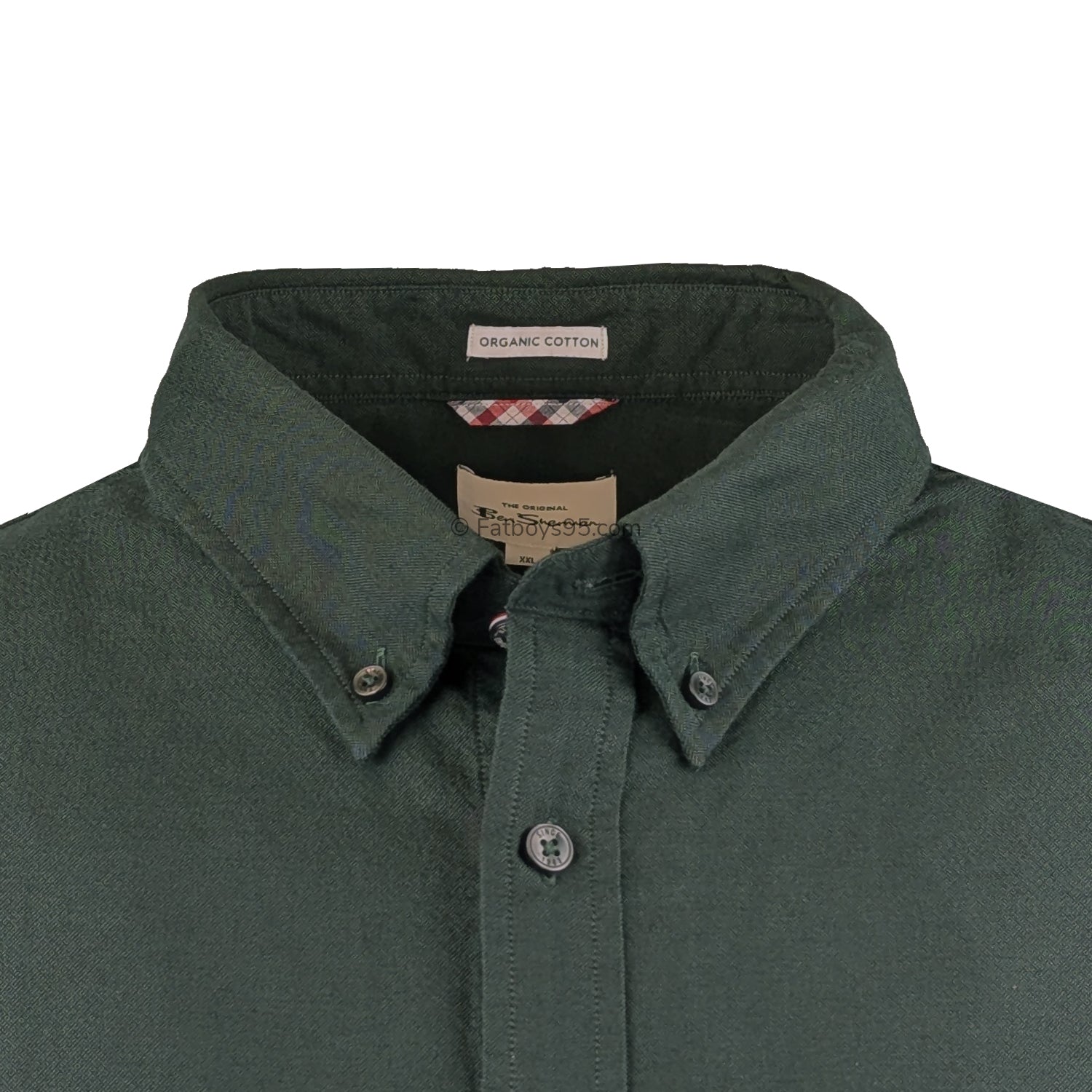 Ben Sherman S/S Oxford Shirt - 0065095IL - Dark Green 2