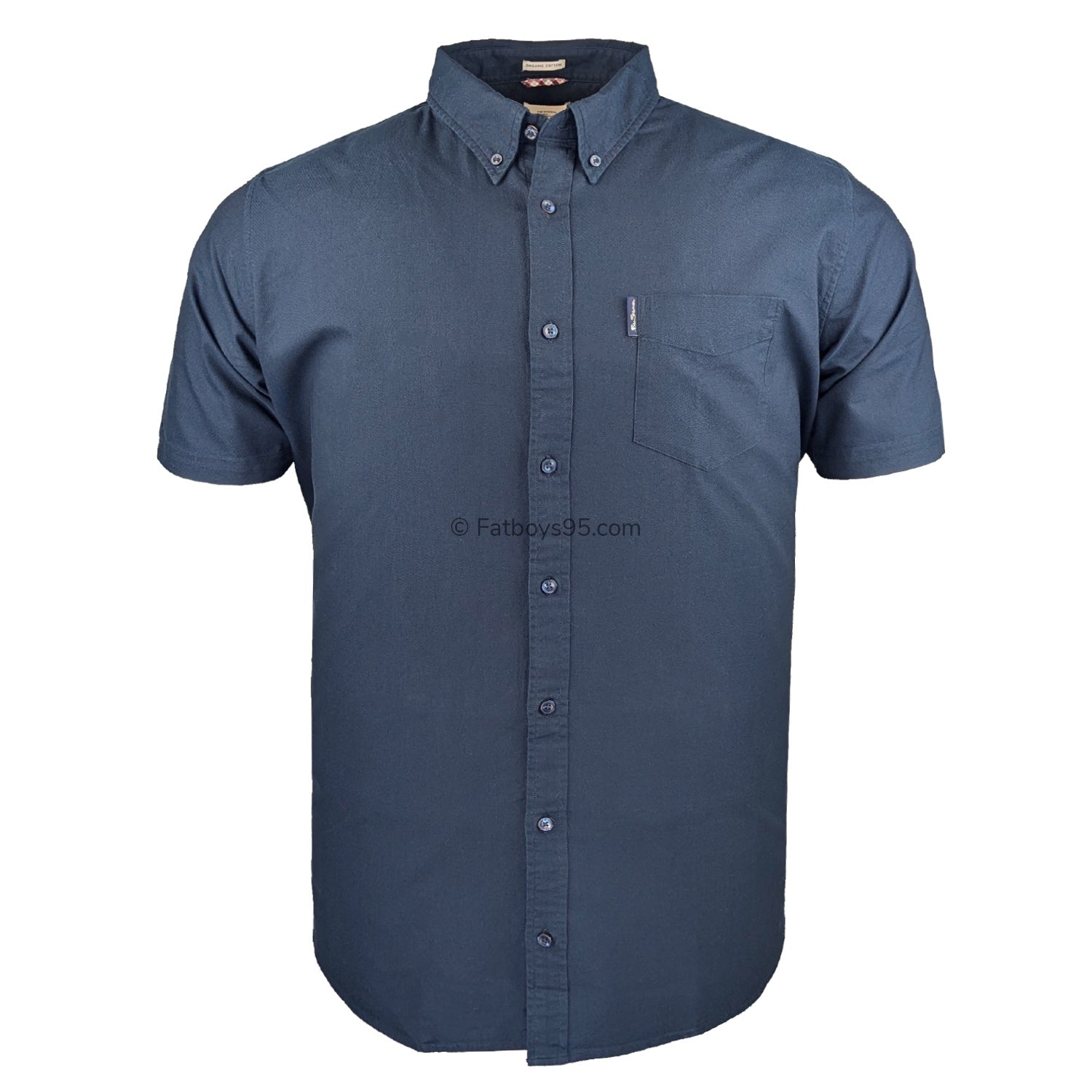 Ben Sherman S/S Oxford Shirt - 0065095IL - Dark Navy 1