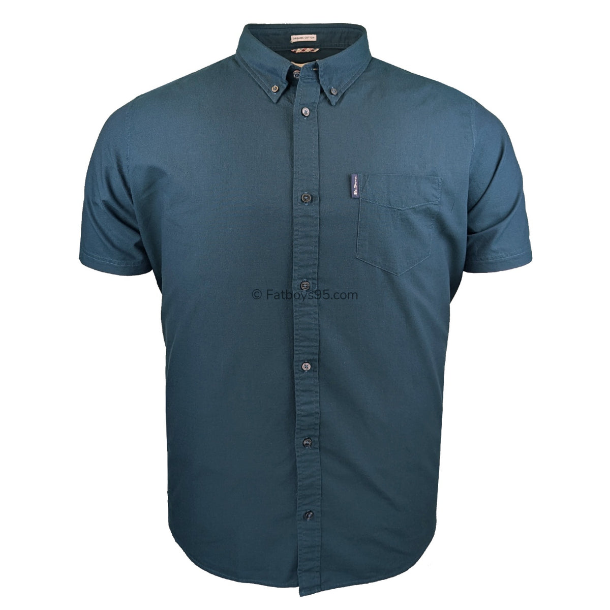 Ben Sherman S/S Oxford Shirt - 1012489IL - Jade 1