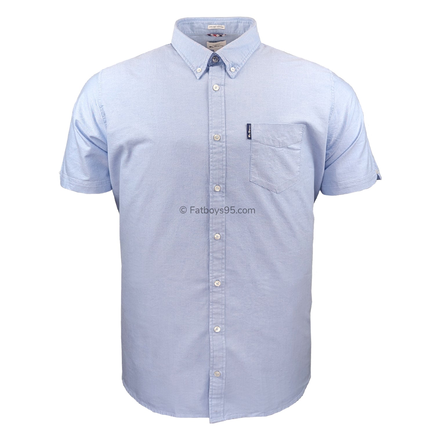 Ben Sherman S/S Oxford Shirt - 0065095IL - Sky 1