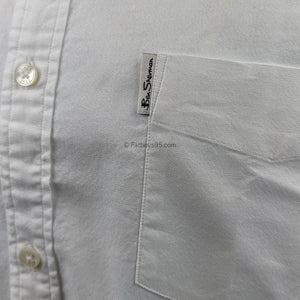 Ben Sherman S/S Oxford Shirt - 0065095IL - White 6