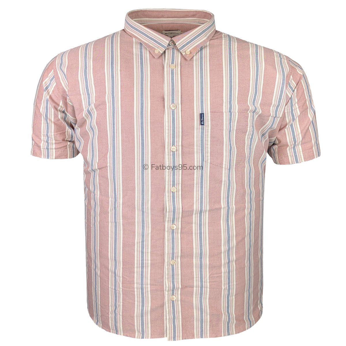 Ben Sherman S/S Shirt - 0066695IL - Dark Pink 1