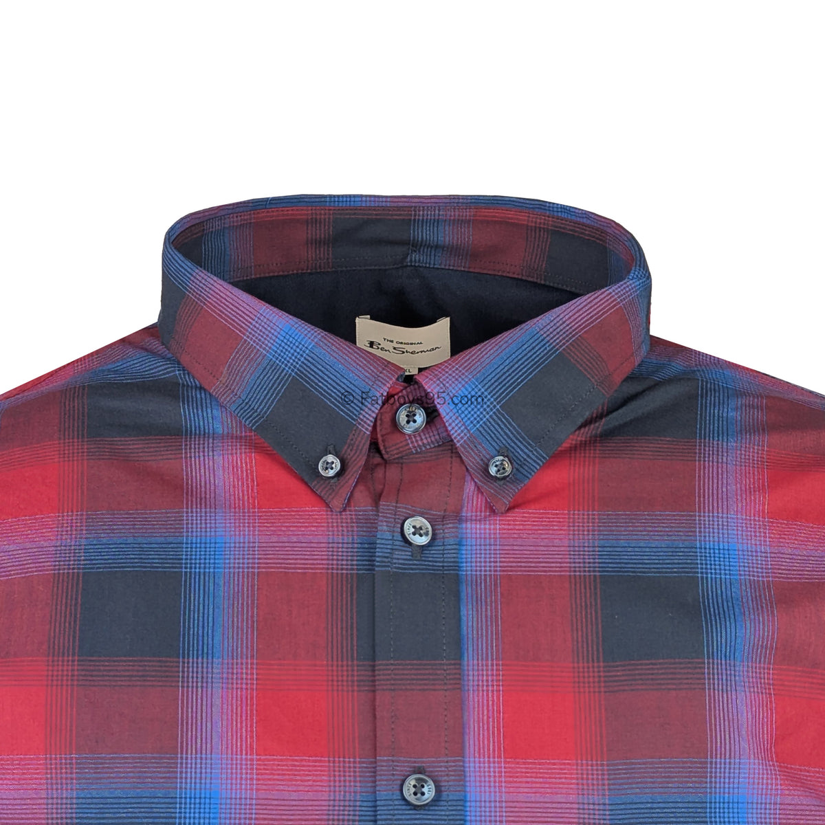 Ben Sherman L/S Shirt - 0068081IL - Red 2